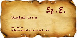 Szalai Erna névjegykártya